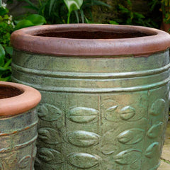 Photo of Campania Rustic Leaf Pots Set of 2 - Marquis Gardens