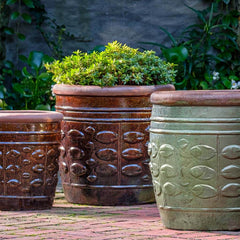 Photo of Campania Rustic Leaf Pots Set of 2 - Marquis Gardens