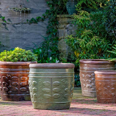 Photo of Campania Rustic Leaf Pots Set of 2 - Marquis Gardens