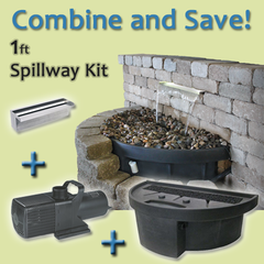 1' Standalone Waterfall Spillway Kit
