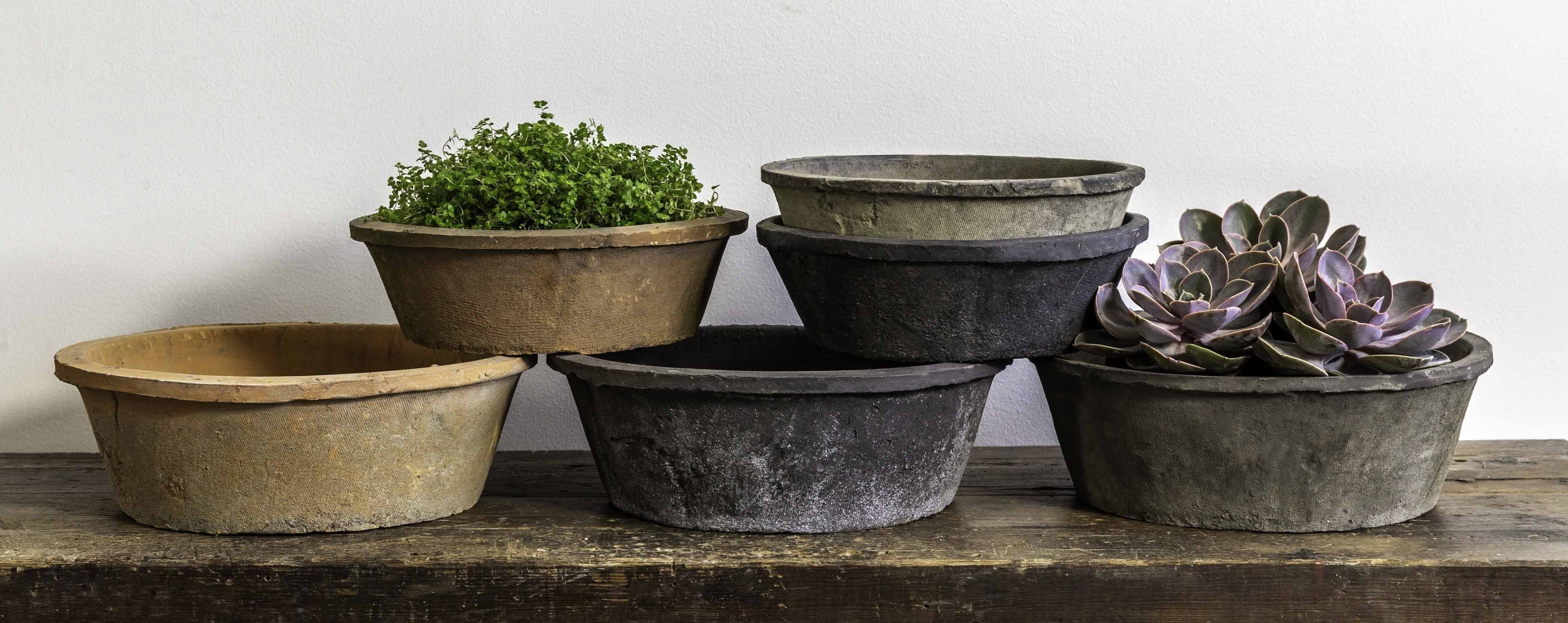 Photo of Campania Farmer's Pot Tapered Cylinder Set of 12 - Marquis Gardens