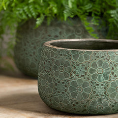 Photo of Campania Etched Daisy Planter Set of 4 - Marquis Gardens