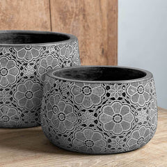 Photo of Campania Etched Daisy Planter Set of 4 - Marquis Gardens