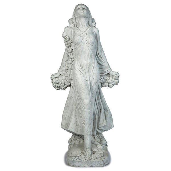 Photo of Lady Statue - Wreath of Roses - Marquis Gardens
