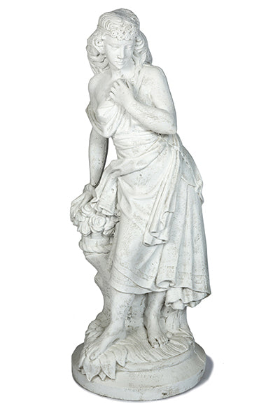 Photo of Lady with Basket of Roses - Marquis Gardens