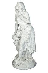 Photo of Lady with Basket of Roses - Marquis Gardens