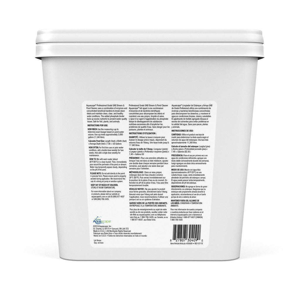 Photo of Aquascape PRO SAB Stream & Pond Cleaner (Dry) - 9 lb - Marquis Gardens