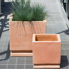 Photo of Campania Cuardros Planter - Terra Cotta - Set of 2 - Marquis Gardens