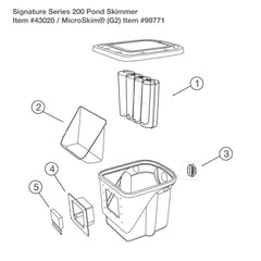 Photo of Aquascape Signature Series 200 Skimmer Replacement Parts - Item 43020 - Aquascape Canada
