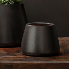 Campania Artisan Pot, Small  Matte Black