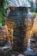 Photo of Aquascape Stacked Slate Urn Fountain Kits - Marquis Gardens