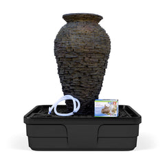 Photo of Aquascape Stacked Slate Urn Fountain Kits - Marquis Gardens