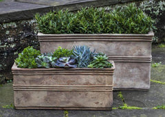 Photo of Campania Antico Rectangular Planter - Antico Terra Cotta - Set of 2 - Marquis Gardens