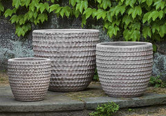 Photo of Campania Dimple Glaze Planter - Set of 3 - Marquis Gardens