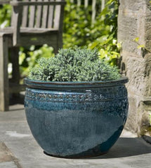 Photo of Campania Low Borsa Planter - Indigo Rain - Set of 4 - Marquis Gardens