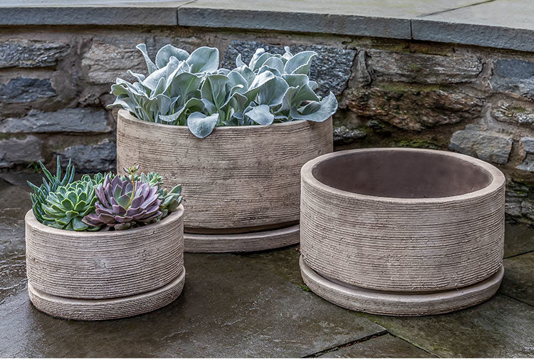 Photo of Campania Sgraffito Planter Set of 3 - Marquis Gardens