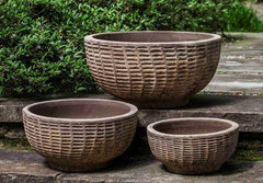 Photo of Campania Antique Lattice Basket - Set of 3 - Marquis Gardens