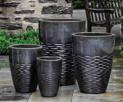 Photo of Campania Tall Hyphen Planter - Set of 4 - Marquis Gardens