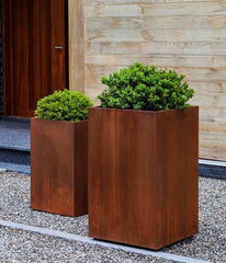 Campania Steel Planter Steel – Set of 2