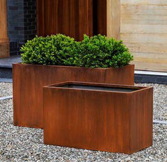 Campania Steel Planter Steel – Set of 2