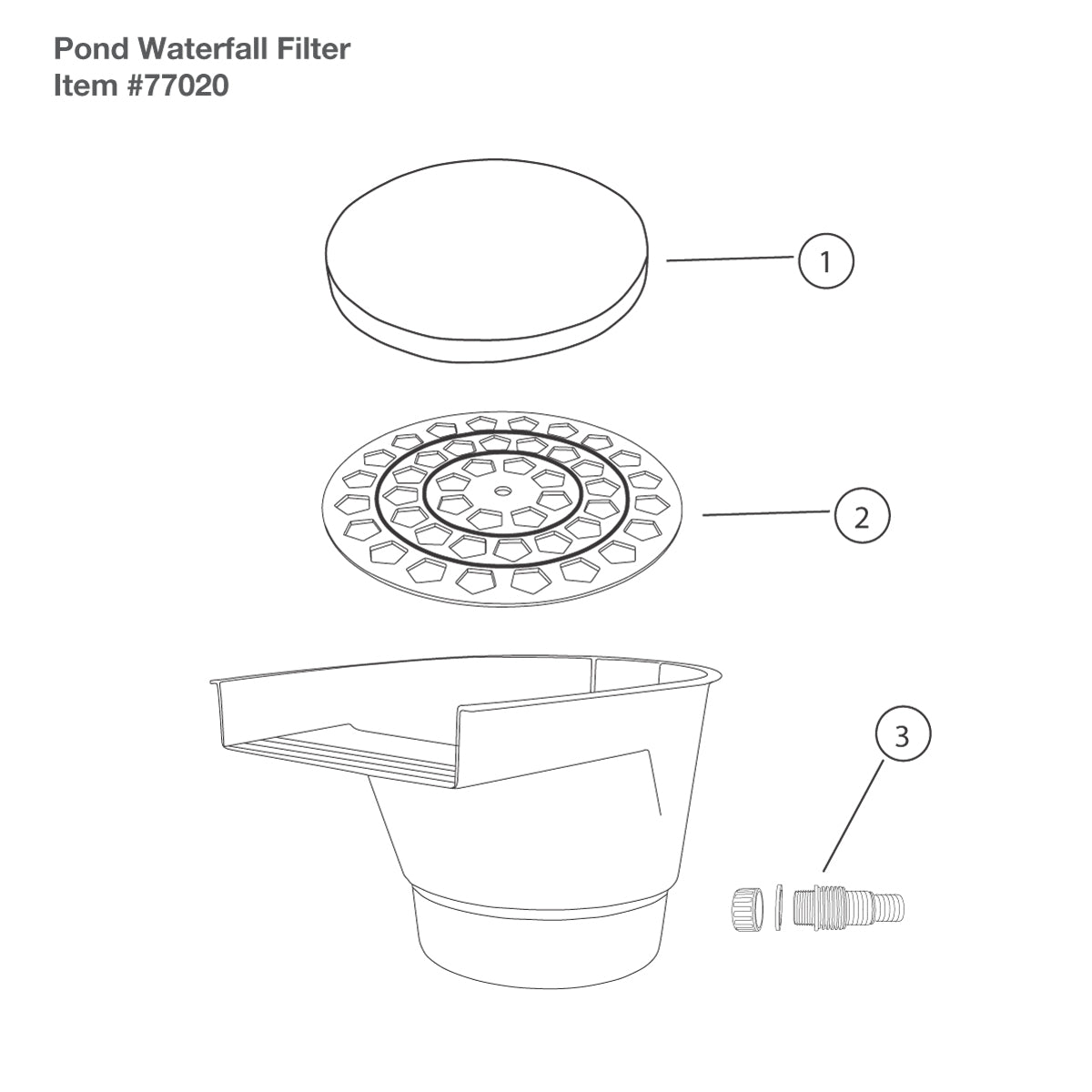 Photo of Aquascape Pond Waterfall Filter Replacement Parts - Marquis Gardens