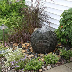 Aquascape extra small stacked slate sphere 18" fountain kit