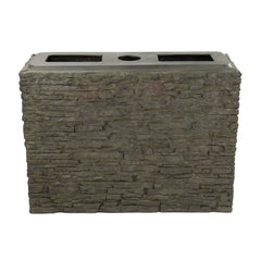 Aquascape Straight Stacked Slate Wall Base and Toppers
