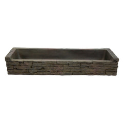Aquascape Straight Stacked Slate Wall Base and Toppers
