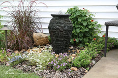 Aquascape extra small stacked slate urn 24" fountain kit