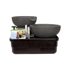 Aquascape Spillway Bowl And Basin Fountain Kit - Iron Ore - 19"/21" Dia (49/52 Cm)