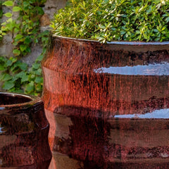 Photo of Campania Pomerol Planter - Bordeaux - Set of 2 - Marquis Gardens