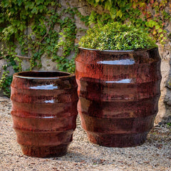 Photo of Campania Pomerol Planter - Bordeaux - Set of 2 - Marquis Gardens