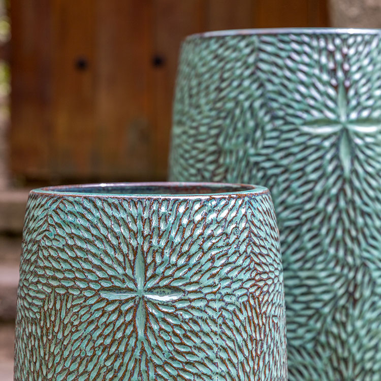 Photo of Campania Sand Dollar Tall Planter Set of 2 - Marquis Gardens