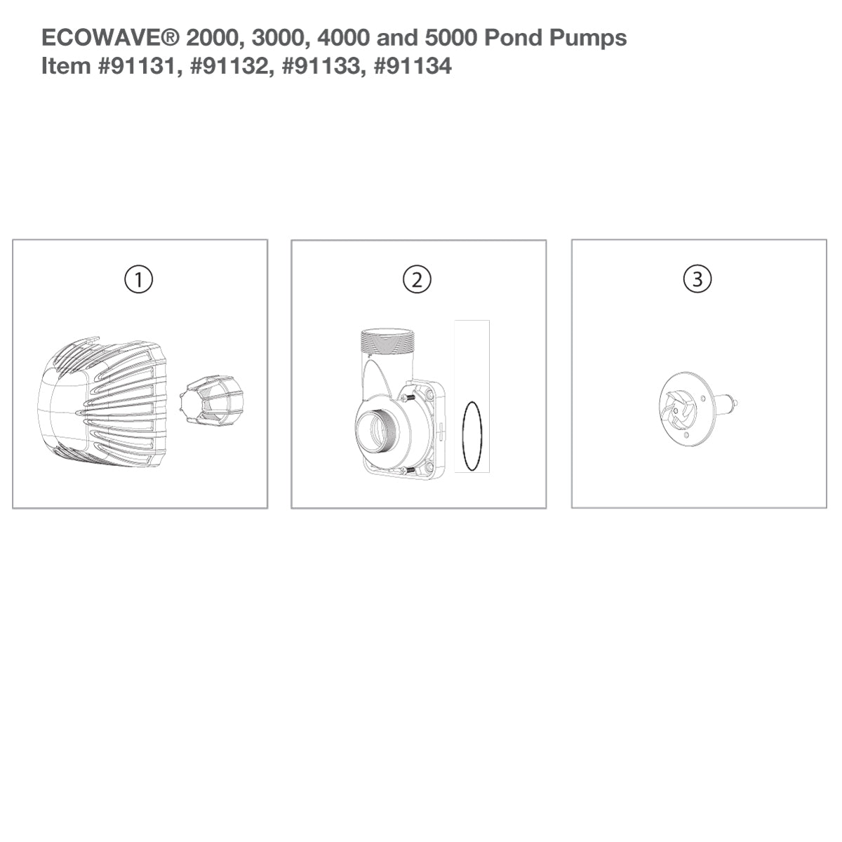 Photo of Aquascape Ecowave Pump Replacement Parts - Marquis Gardens