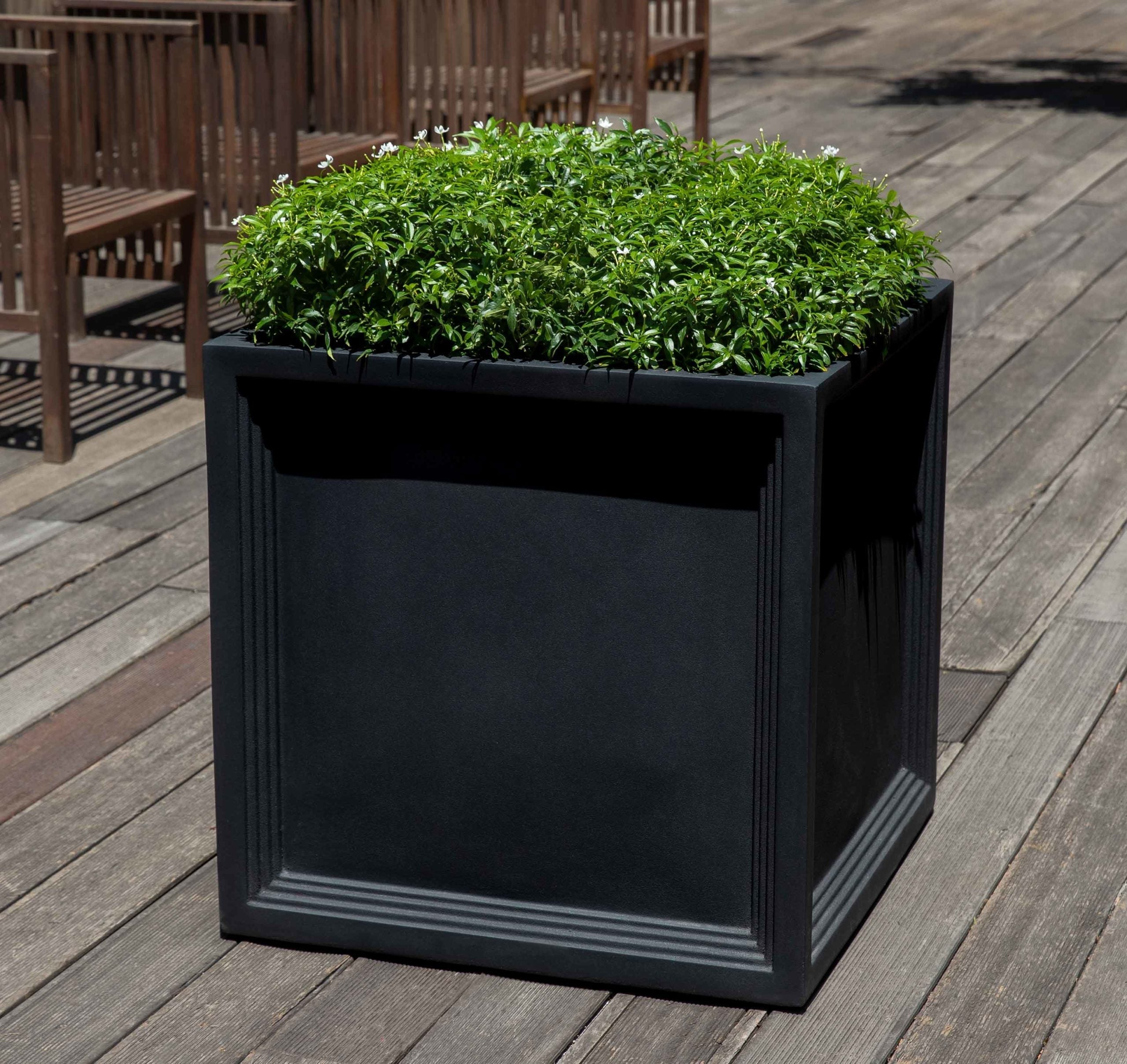 Photo of Campania Sandhurst Square Planter - Marquis Gardens