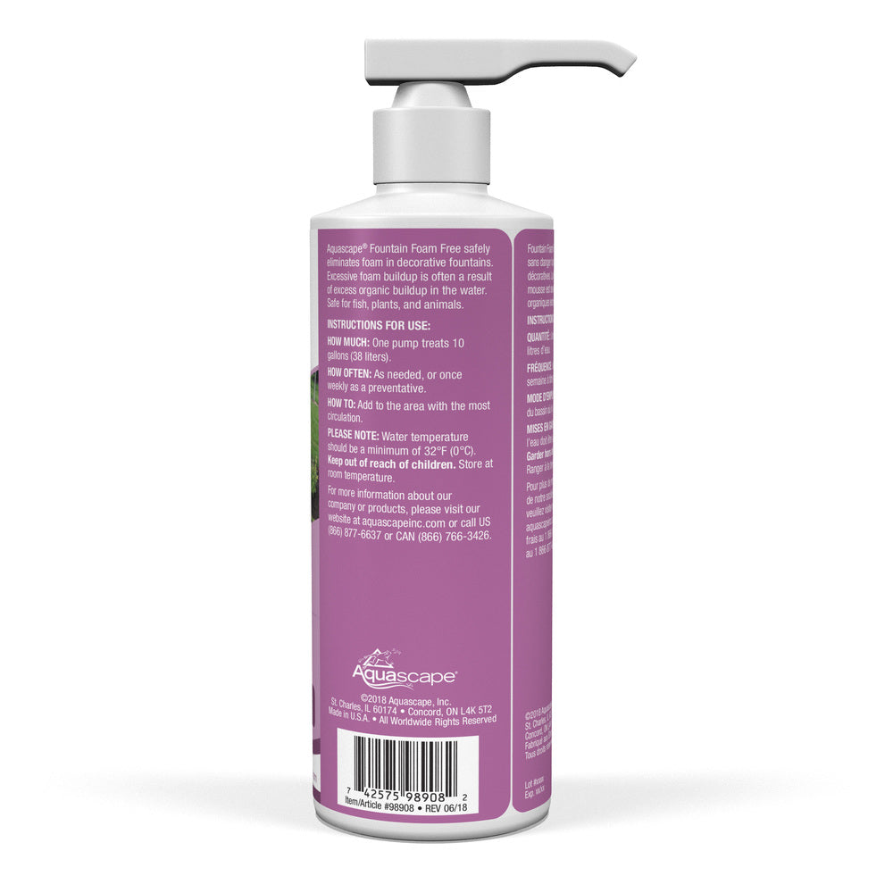 Photo of Aquascape Fountain Foam Free and Scale Free (Liquid) - 8 oz - Marquis Gardens