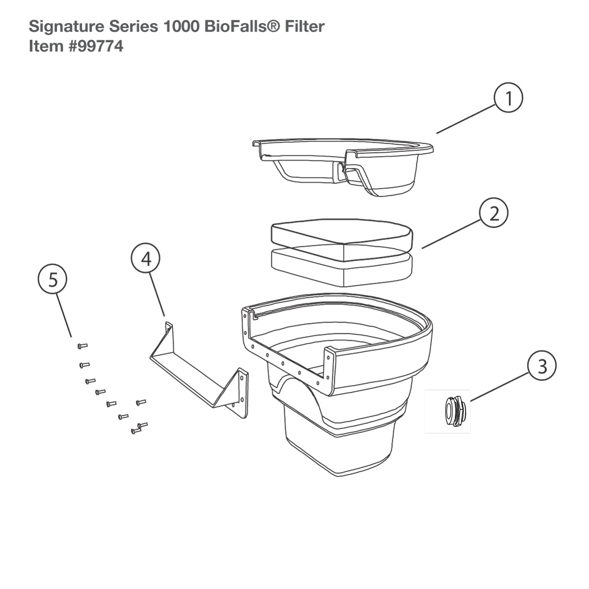Photo of Aquascape Biofalls 1000/Microfalls Filter G2 Replacment Parts - Aquascape Canada