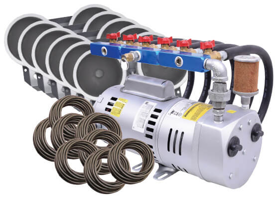 Photo of EasyPro Rotary Vane Pond Aeration System -1 HP Kit with Quick Sink Tubing - Marquis Gardens