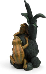 Aquascape double frog with cattail spitter