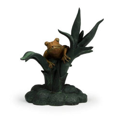 Aquascape frog on reed spitter