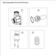 Aquascape SLD Adjustable Flow Pond Pumps Replacement Parts