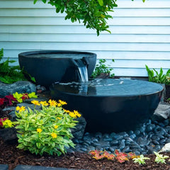 Spillway Bowl And Basin Fountain Kit - Iron Ore - 32"/40" Dia (81/102 Cm)