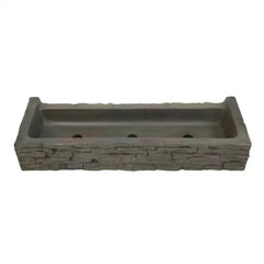 Aquascape Straight Stacked Slate Wall Base and Toppers