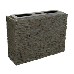 Aquascape Straight Stacked Slate Wall Base and Toppers
