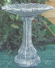 Photo of Birdbath - Lamppost Base - Sunflower Top - Marquis Gardens