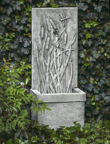 Photo of Campania Dragonfly Wall Fountain - Marquis Gardens