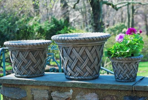 Photo of Campania English Weave Planters - Marquis Gardens