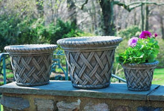 Photo of Campania English Weave Planters - Marquis Gardens