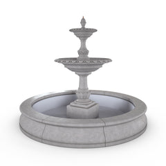 Photo of Campania Charleston Fountain in Basin - Marquis Gardens