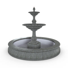 Photo of Campania Charleston Fountain in Basin - Marquis Gardens